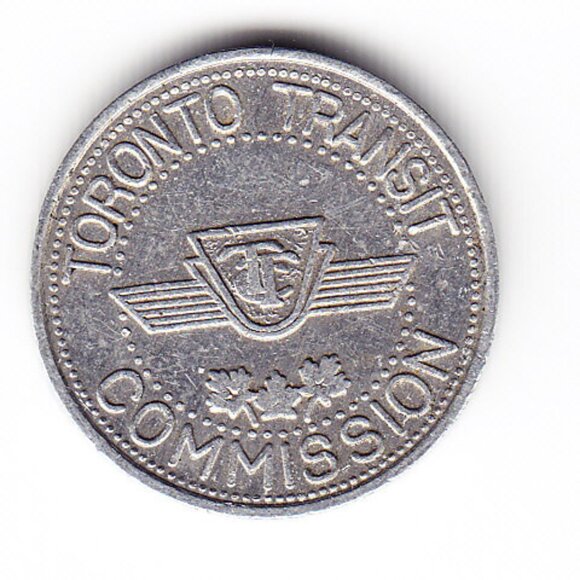 TTC Toronto Transit Commission Subway Token (b75) - Picture 2 of 2